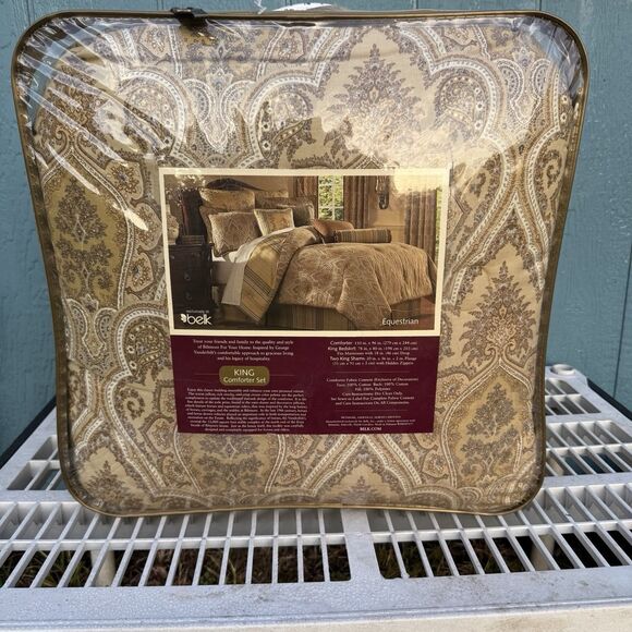 Biltmore Equestrian King Comforter Set Brand New Belk Exclusive - Picture 1 of 5